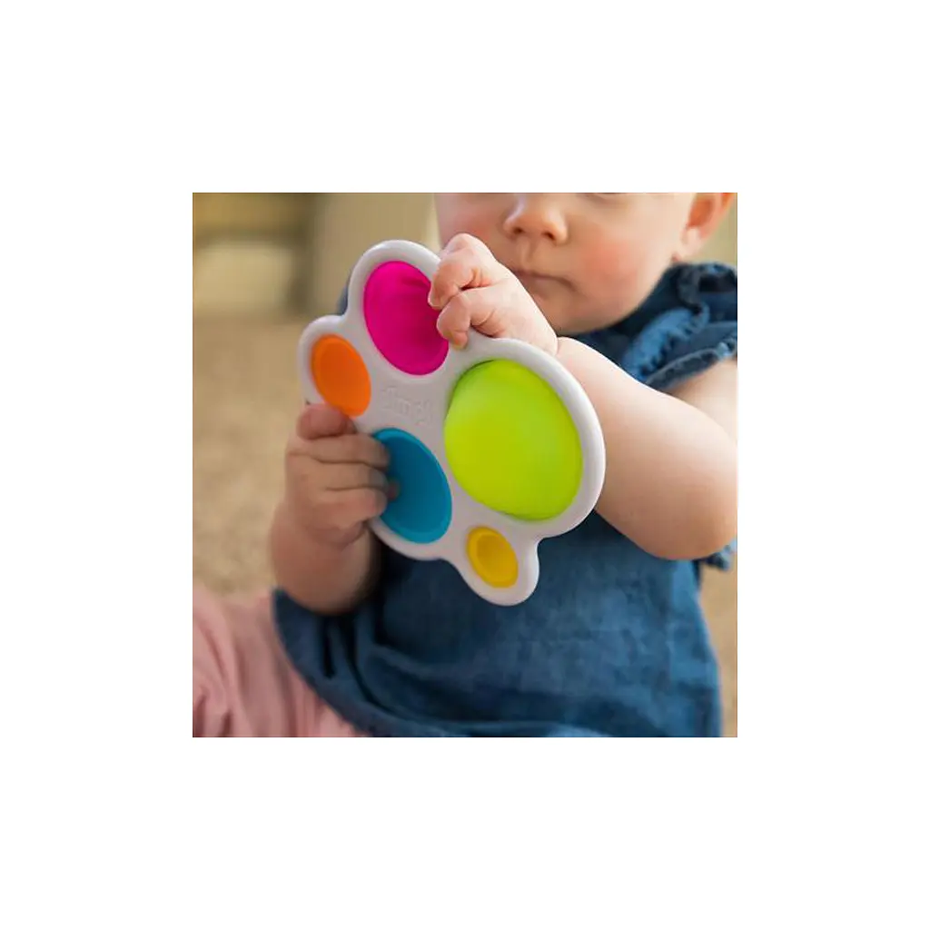   Fat Brain Toys прорізувач і тактильна іграшка Натисни кулю dimpl (F192ML) - фото 3