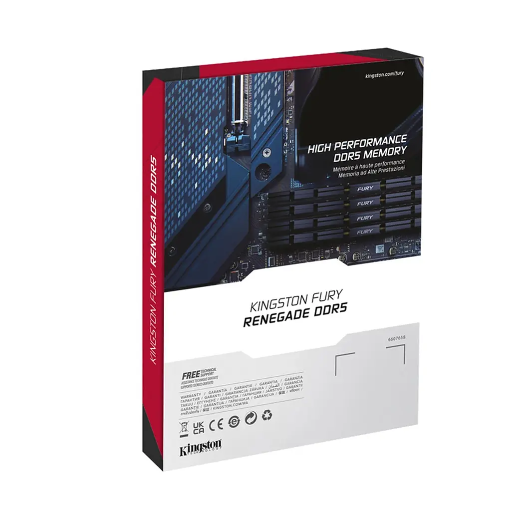 Модуль пам'яті Kingston Fury DDR5 96GB (2x48) 6000MHz Renegade Silver XMP (KF560C32RSK2-96) - фото 6