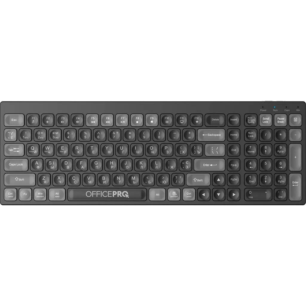 Клавіатура OfficePro SK985B Black [128852] - фото 6