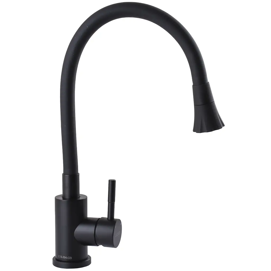 Змішувач для кухні Globus Lux Alpen SBT1-203SA-BB-B01 чорний (25988) - фото 4