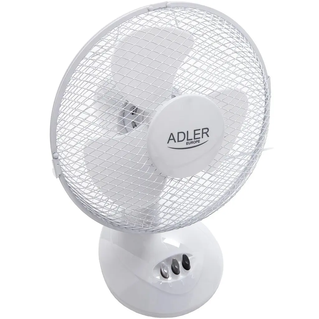 Вентилятор AdlerAD 7302 white настільний/ 45Вт/ D=23см/ автоповорот/ білий (AD7302) - фото 3