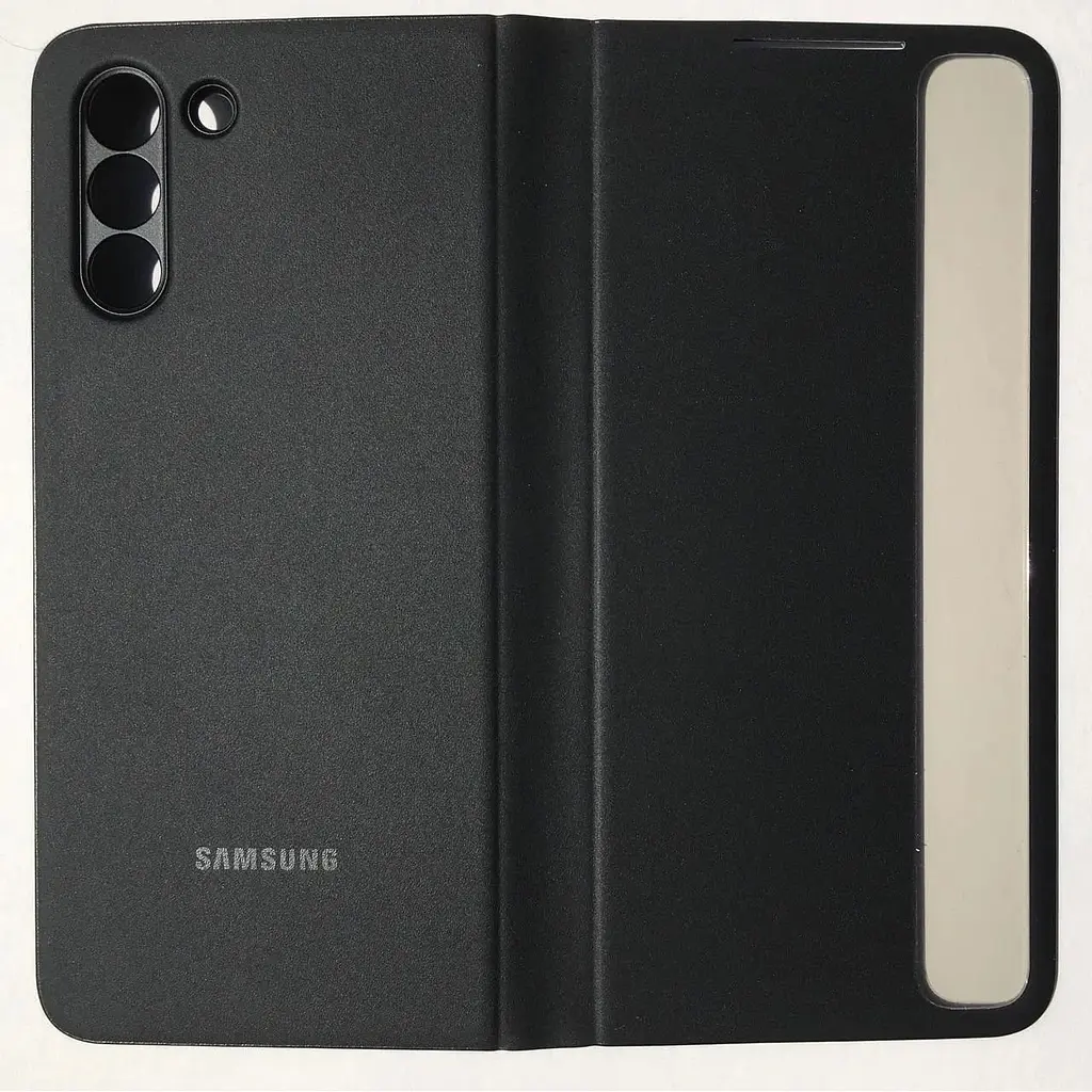 Оригінальний чохол-книжка Clear View Smart Cover для Samsung Galaxy S21+ Black (EF-ZG996CBEGRU) - фото 8
