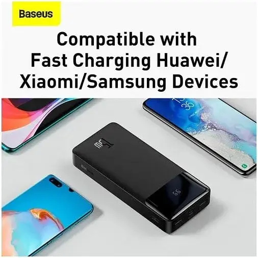 Акумулятор зовнішній Baseus Bipow Digital Display Overseas 20000mAh 15W (PPBD050102) білий - фото 6