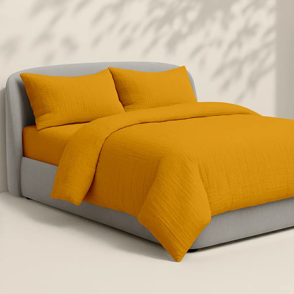 Наволочка Cosas Orange муслінова 50х70 см гірчична (0017Muslin_Orange_50x70) - фото 7
