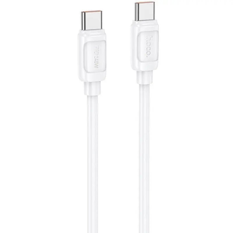 Cable Type-C/Type-C HOCO X115 240W 1m (круглий) White