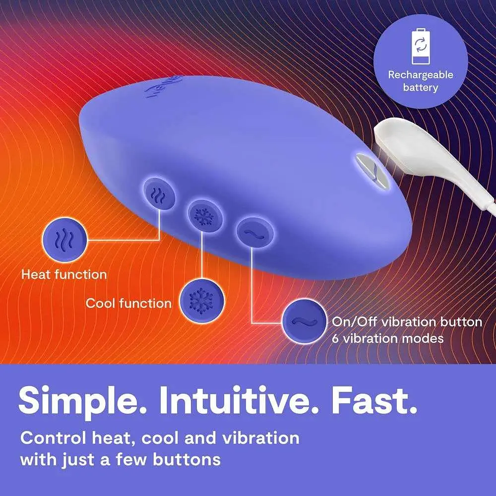Вібратор We-Vibe Temp Lavender Blue для клітора - фото 11