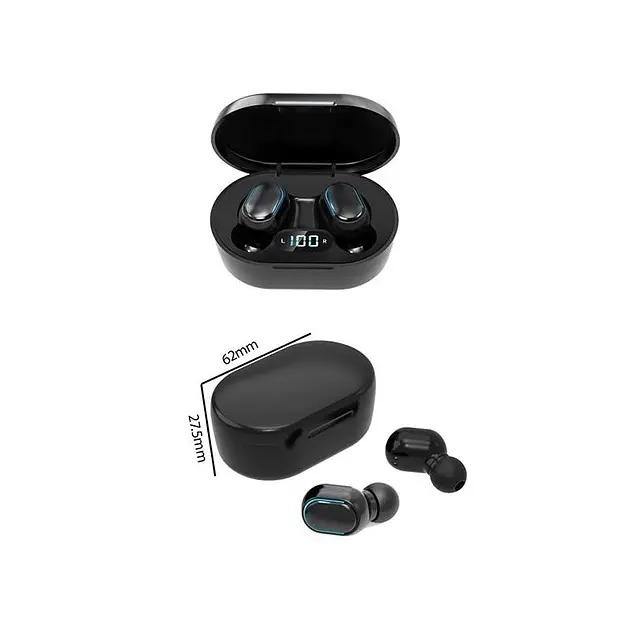 Бездротові навушники з кейсом TWS E7s Bluetooth 5.0 Чорний - фото 2