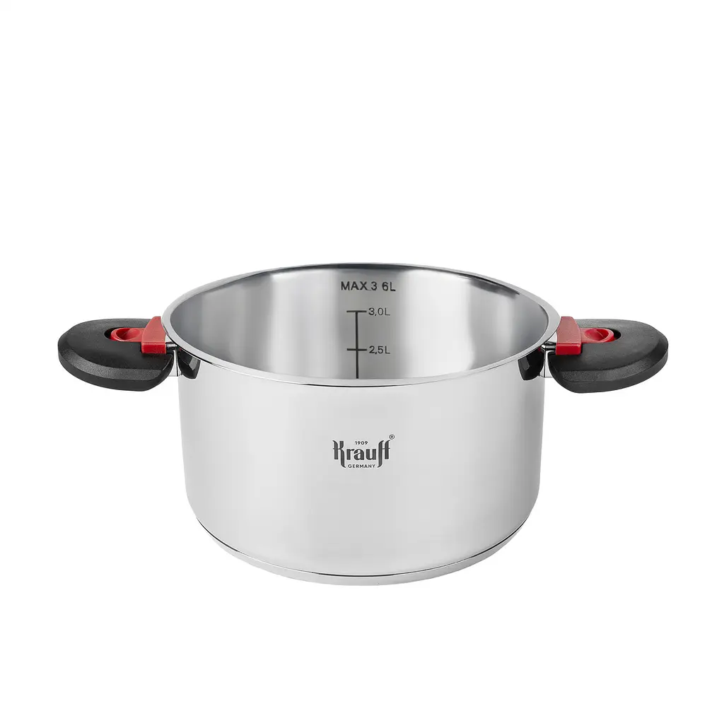 Набір з 3-х каструль Prime Chef 1,6 л, 3,6 л, 6,8 л + лопатка, картоплемялка та ополоник - фото 7