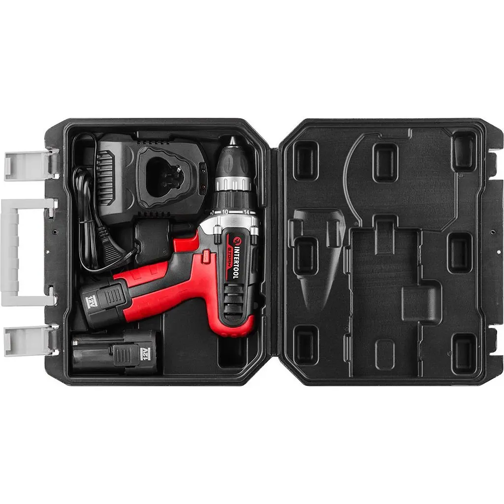 Дриль-шуруповерт Intertool WT-0321 12V 2x1.5Ah [89143] - фото 8
