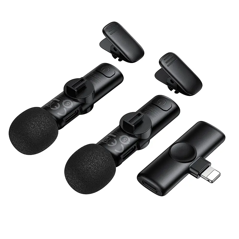 Бездротова мікрофонна система BOROFONE BFK16A Winner dual-mic (Lightning) Black - фото 7