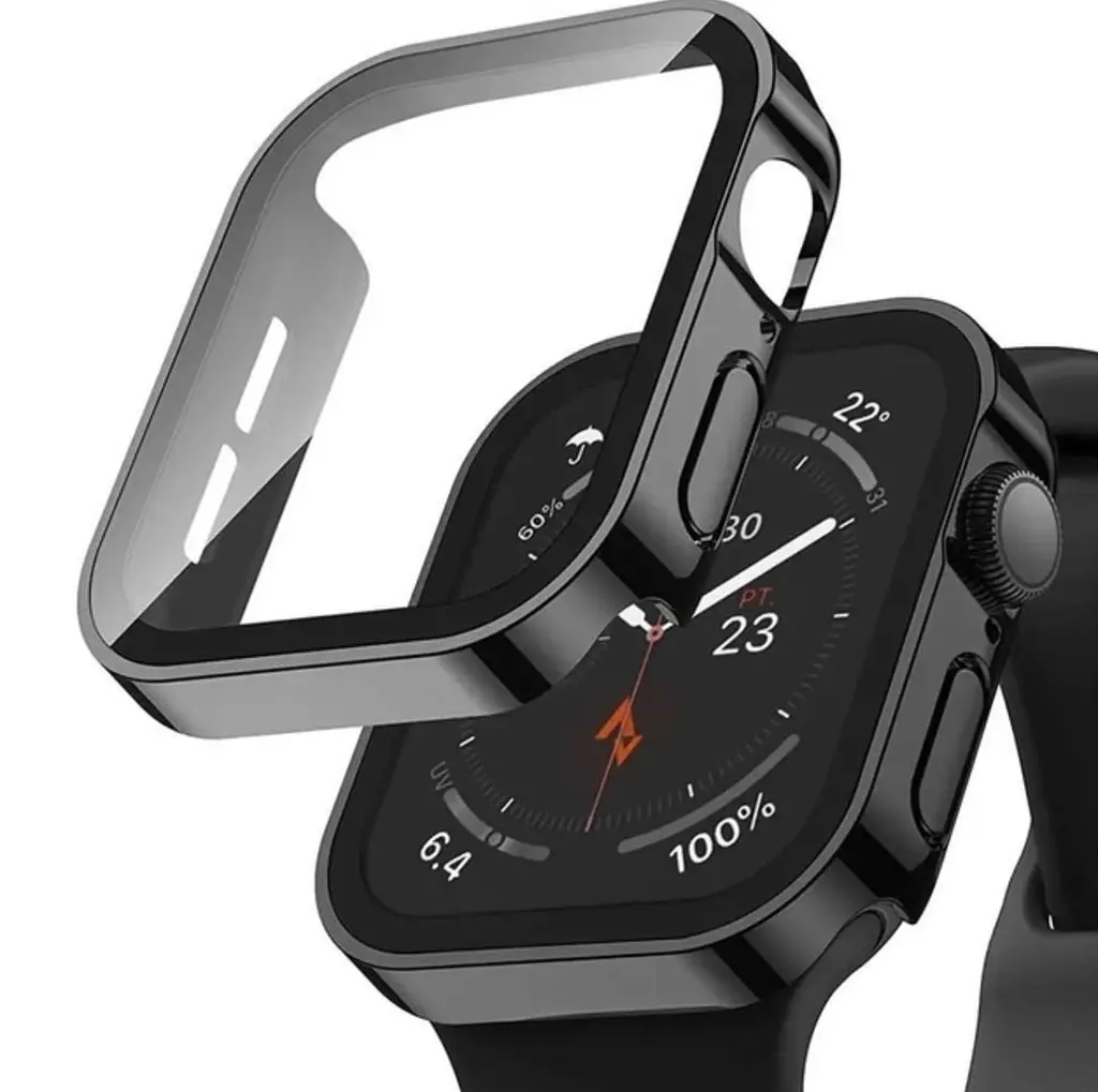 Захисний чохол зі склом Choice для Apple Watch 44 мм Чорний - фото 5