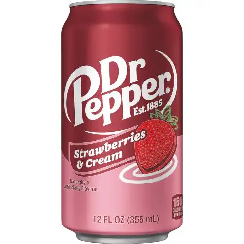 Газований напій Dr Pepper Strawberry Cream Soda 355 мл