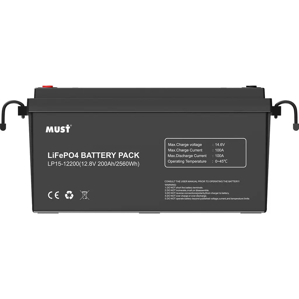 Акумуляторна батарея для ДБЖ Must LiFePO4 12.8 V / 200 А*ч (LP15-12200) - фото 3