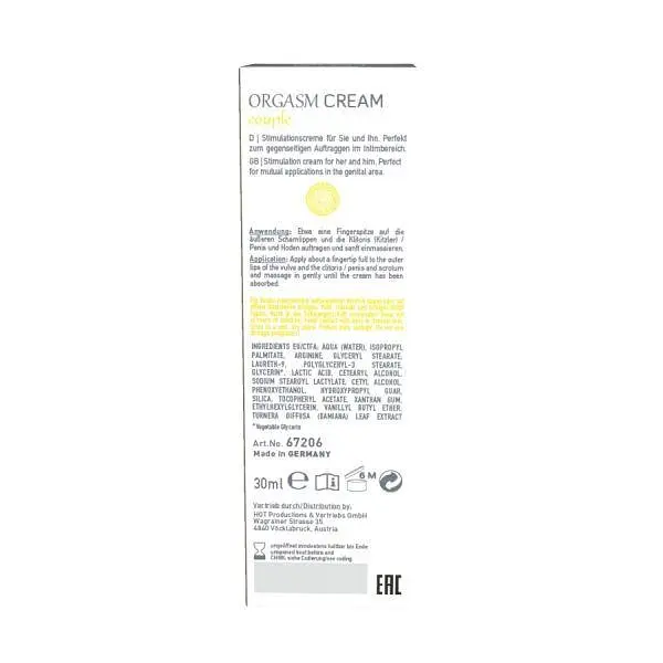 Крем возбуждающий для двоих Hot Shiatsu Orgasm Cream,30 мл - фото 3