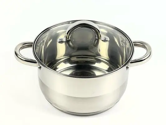 Каструля з кришкою Best Seller KH-2245 20 см 3.4 л срібляста