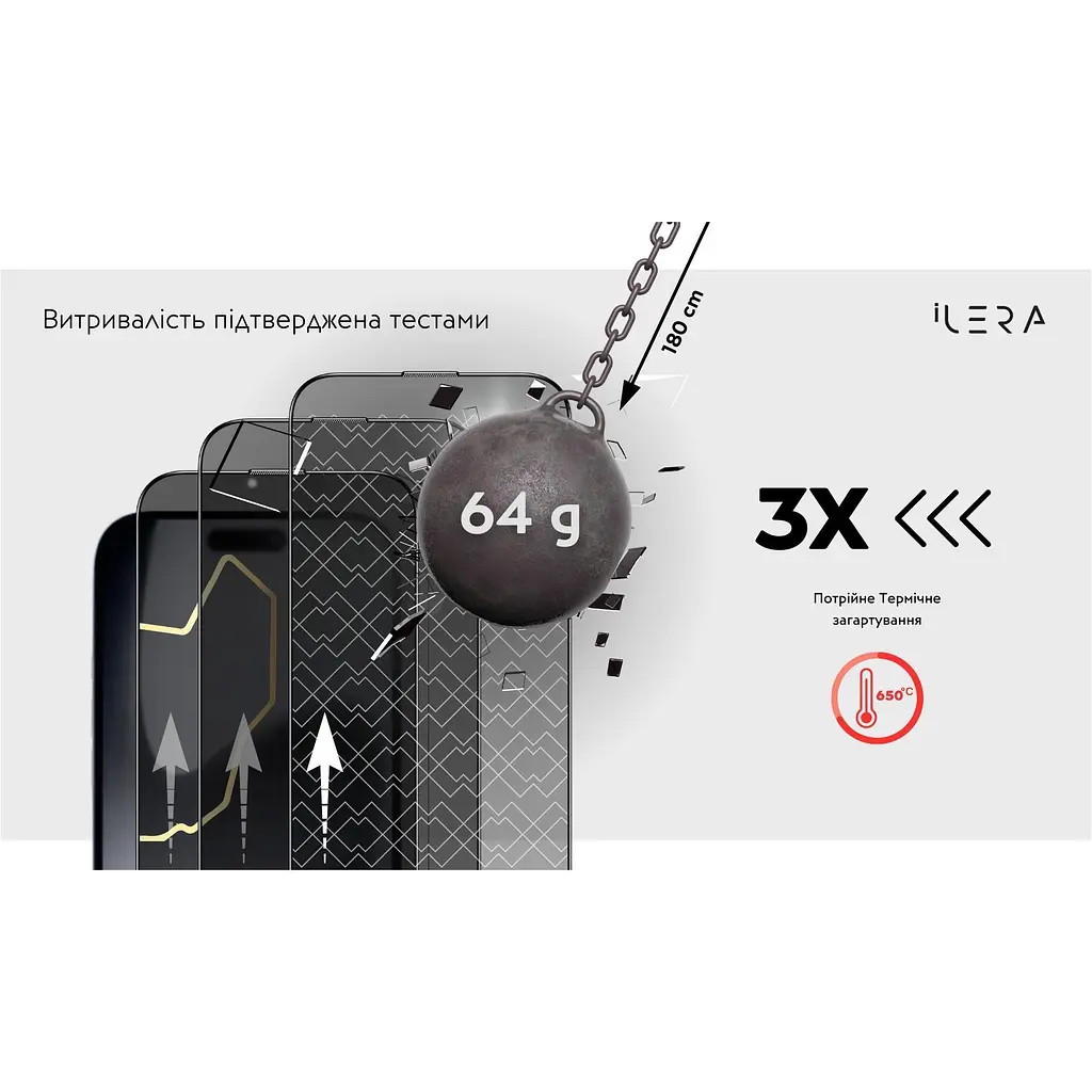 Захисне скло iLera DeLuxe Incognito Glass для Apple iPhone 17 Pro Max (ILInDL17PrMx) [144430] - фото 8