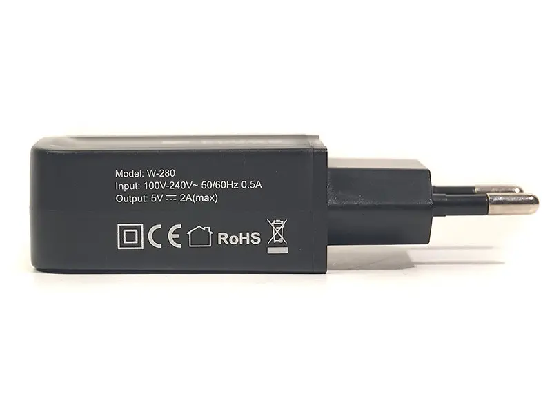 Зарядний пристрій PowerPlant W-280 USB/microUSB 220 В, 5 В, 2 A (SC230037) - фото 2