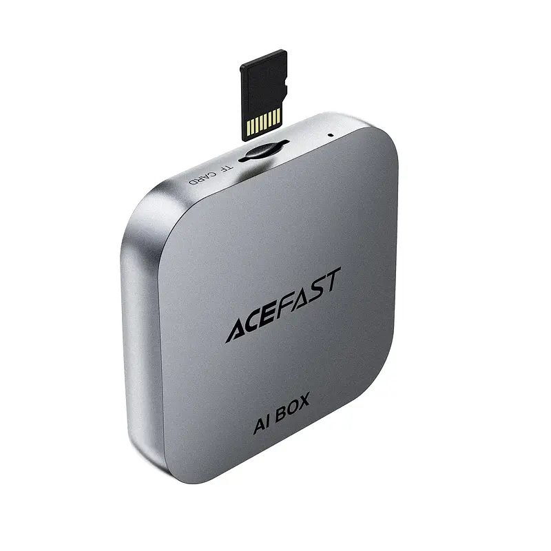 Адаптер ACEFAST QC2 AI Box CarPlay wireless adapter for car Metal Gray (6974316285830) - фото 3