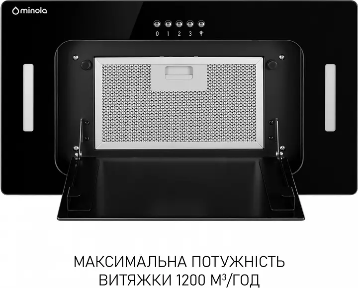Витяжка Minola BGK 5877 BL 1200 LED повновбудована - фото 3