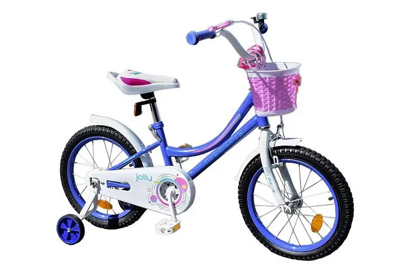 Велосипед дитячий 2-х колісний 18'' 211813 Like2bike Jolly, бузковий, рама сталь, зі дзвінком, ручне гальмо, складання 75%
