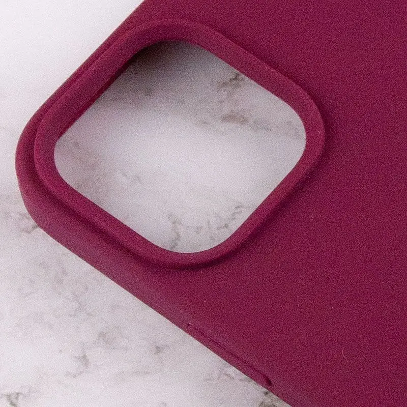 Чохол Silicone Case для Apple iPhone 14 Pro Max (Marsala) AA [72607] - фото 3