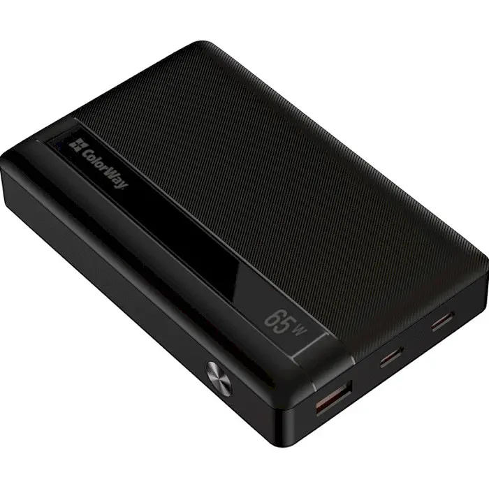 Повербанк ColorWay 20000 mAh 65W Black (CW-PB200LPA3BK-PDD) - фото 3