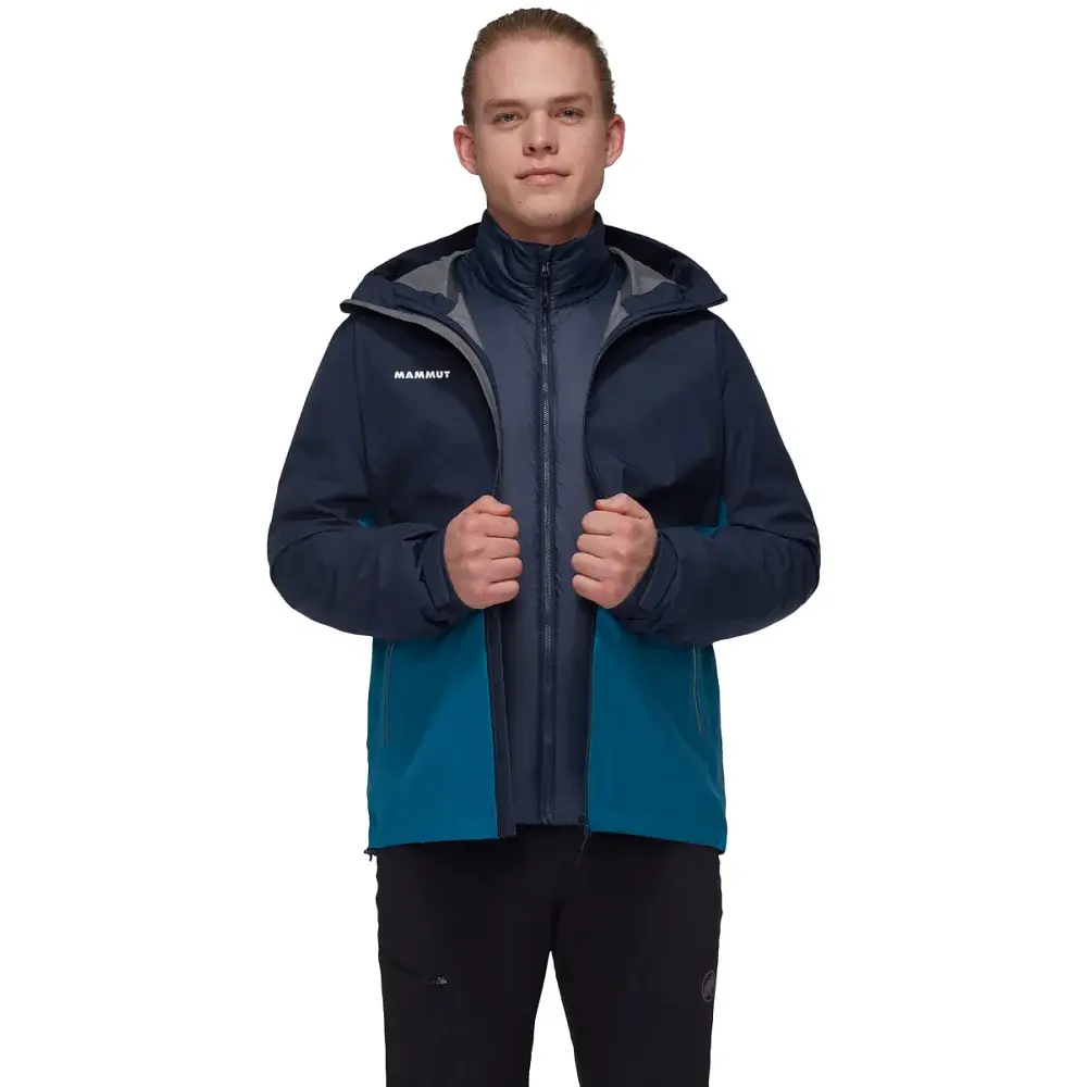 Куртка Mammut Hooded Jacket M M Deep Ice-Marine - фото 2