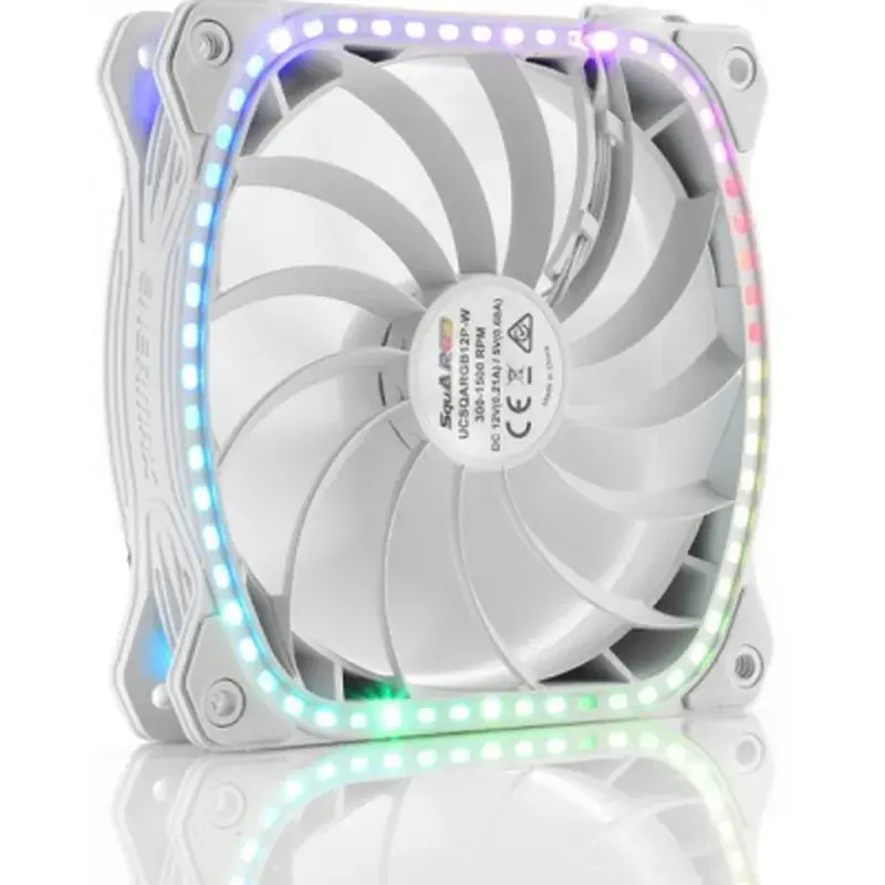 Кулер до корпусу Enermax SQUA RGB WHITE 3x 120 mm (3 PACK) (UCSQARGB12P-W-BP3) - фото 5