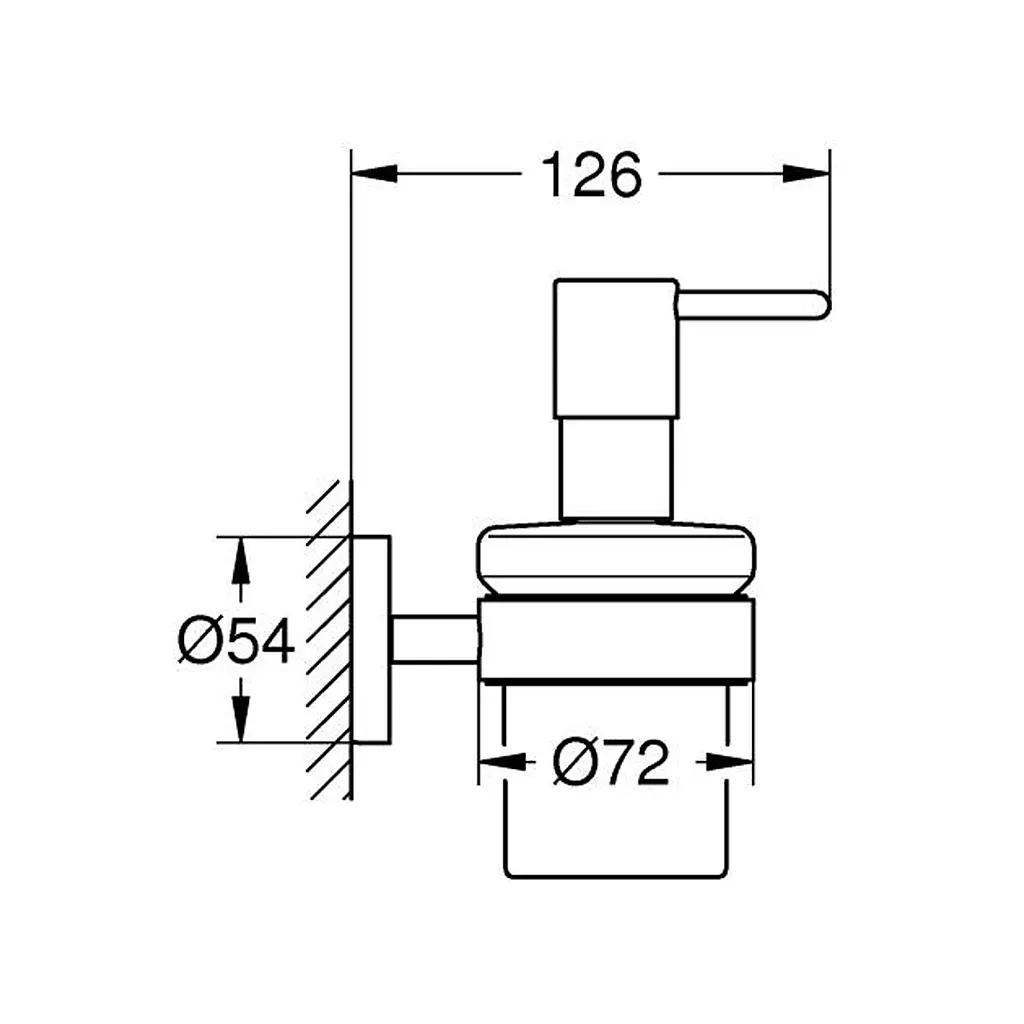 Дозатор для рідкого мила Grohe QuickFix Start 41195000, Білий - фото 2