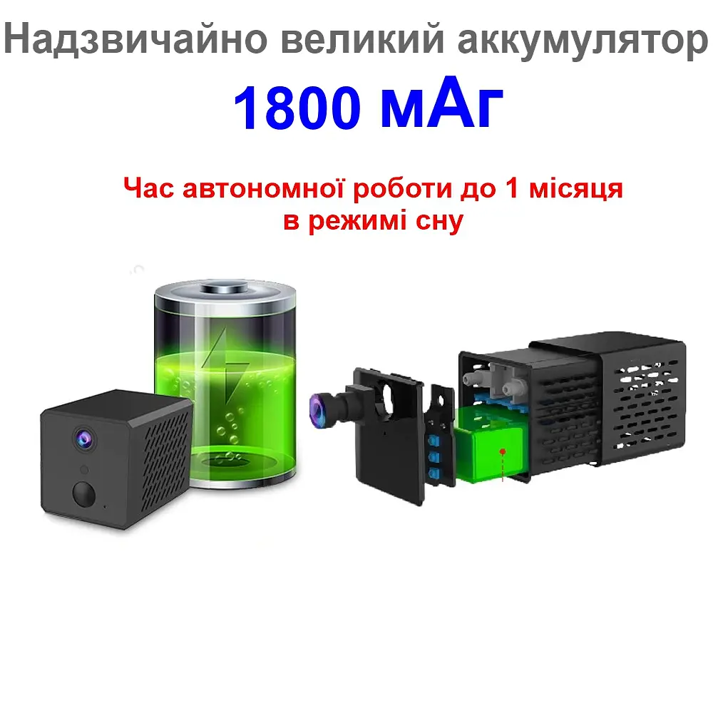 4G міні камера відеоспостереження Nectronix T10, Full HD 1080P, датчик руху, акумулятор 1800 мАч (100826) - фото 6