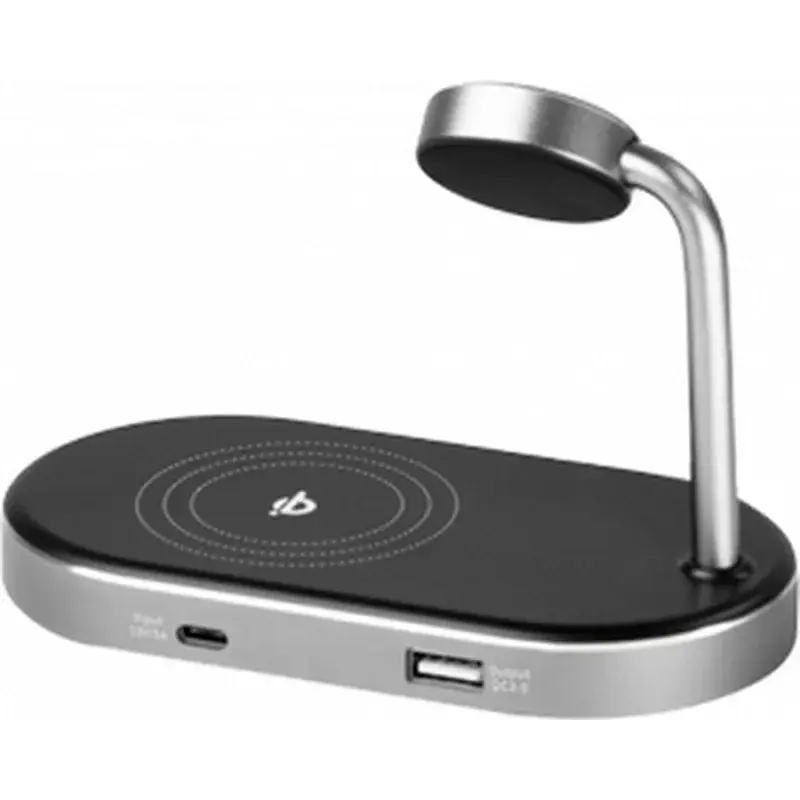 Зарядний пристрій Verbatim 3in1 Apple Watch and iPhone Charging Stand (49556) - фото 3