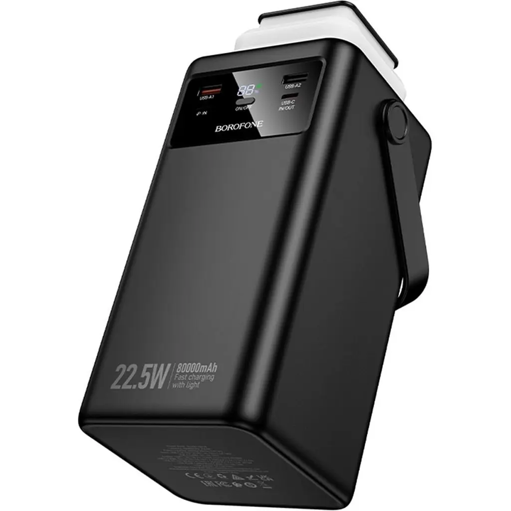 Зовнішній акумулятор Borofone BJ65B High 80000mAh 22.5W Black [163282] - фото 2