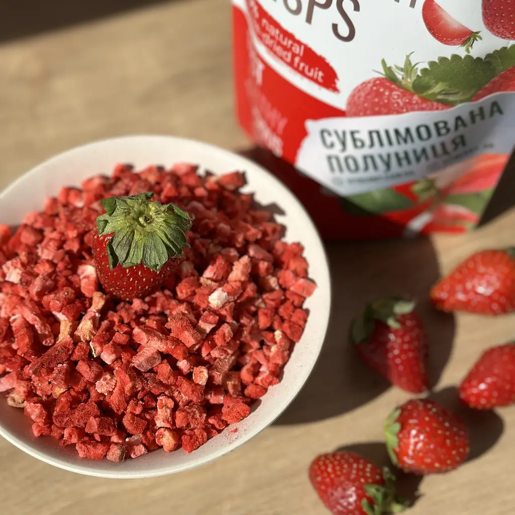 Клубника сублимированная крошка, 50 г - фото 5
