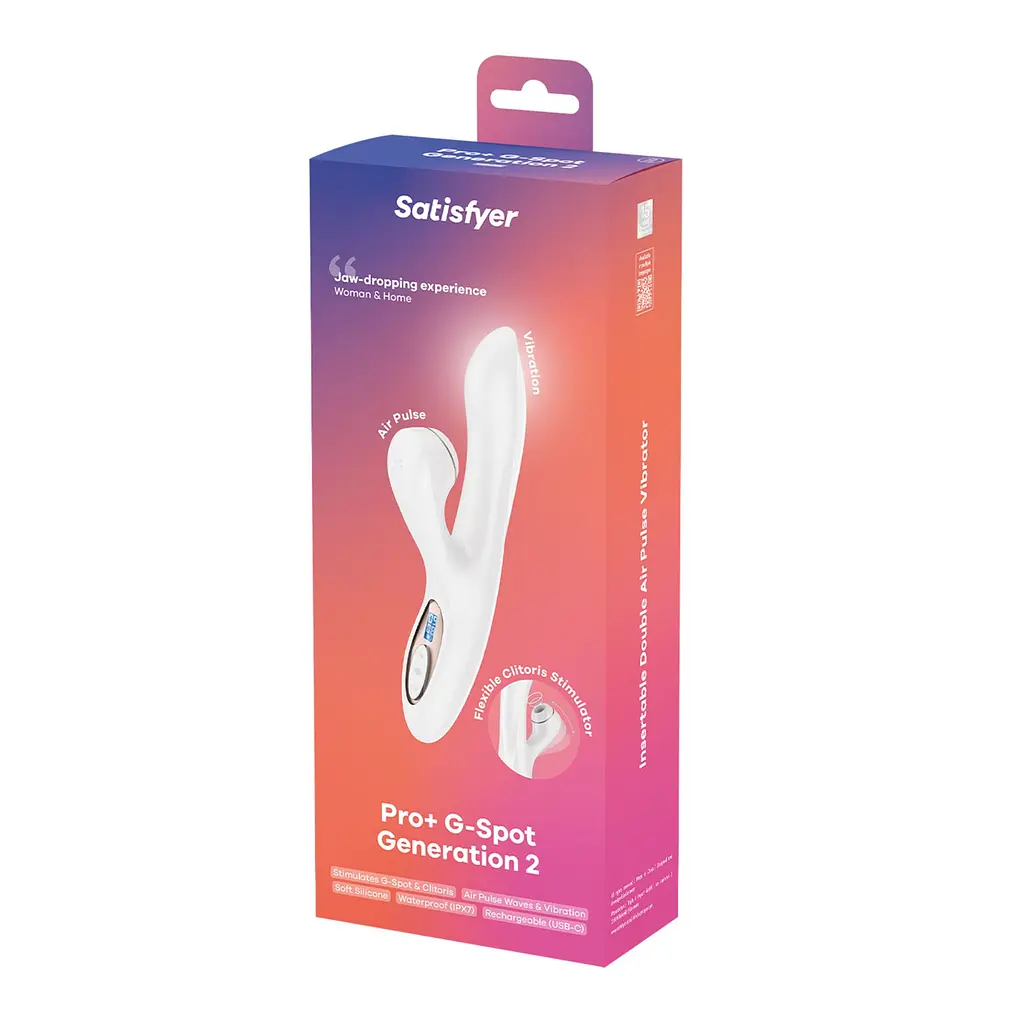 Вакуумний вібратор-кролик Satisfyer Pro+ G-Spot Generation 2 White - фото 8