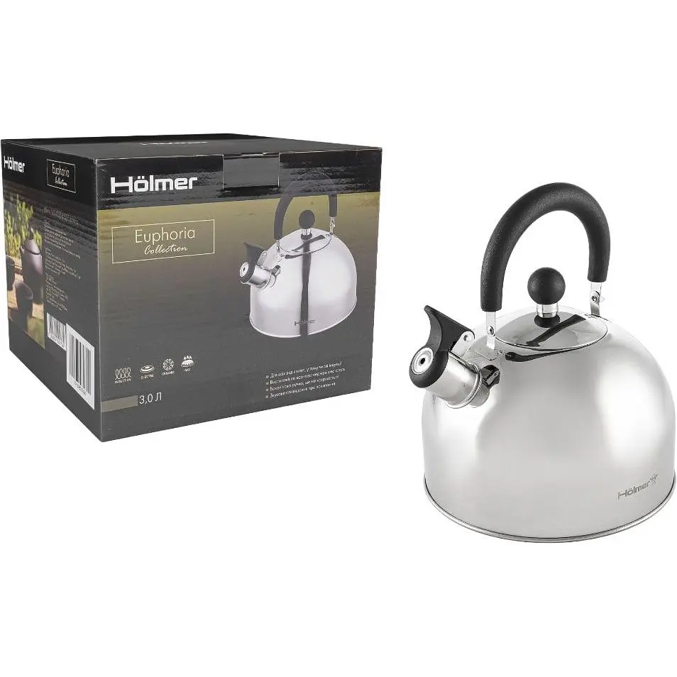 Чайник Holmer WK-4330-BSSS Euphoria 3 л срібляский (WK-4330-BSSS Euphoria) - фото 6