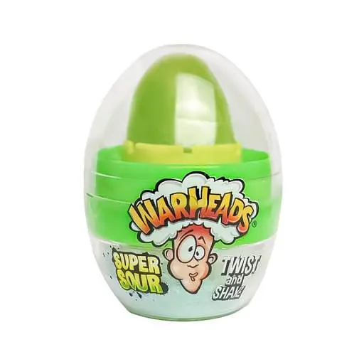 Кисла цукерка Warheads Super Sour Twist and Shake Eggo 18g Блакитна малина - фото 6