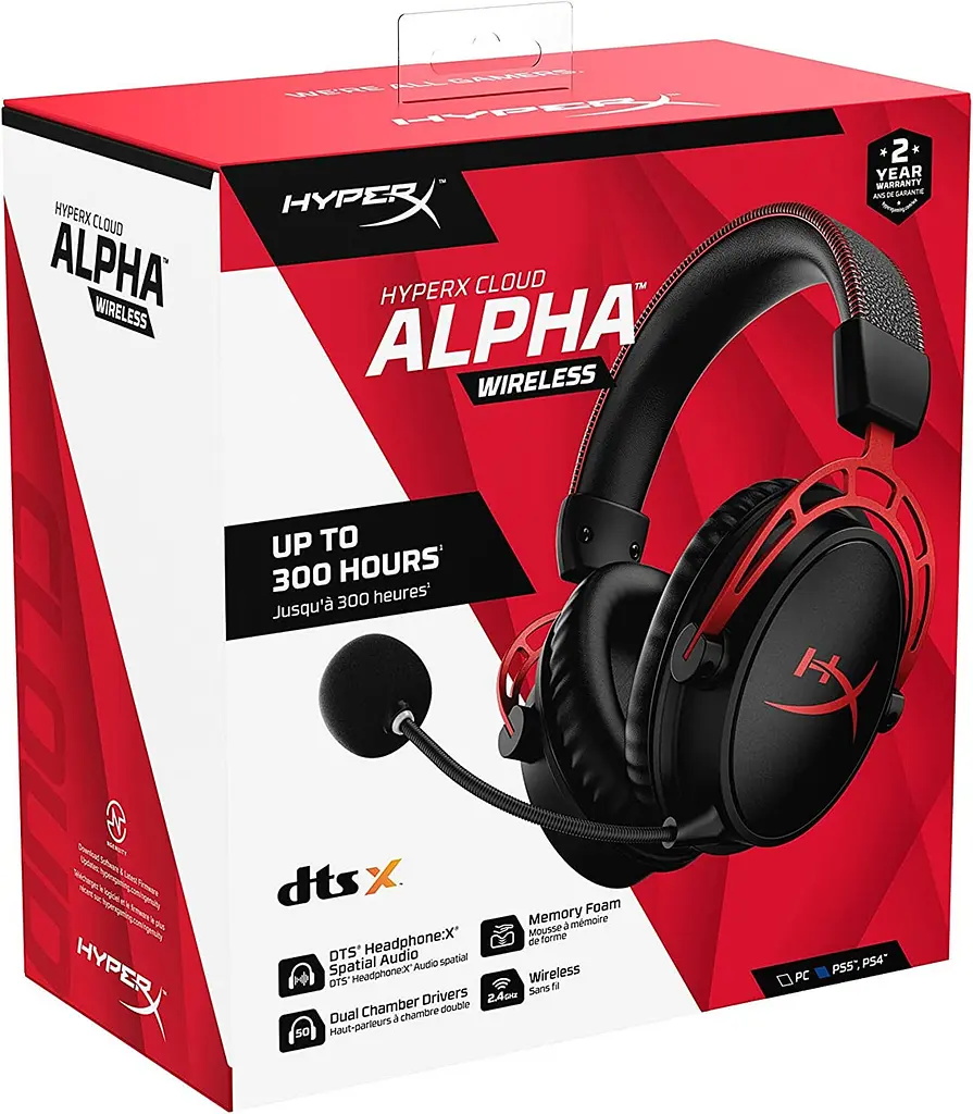 Навушники з мікрофоном HyperX Cloud Alpha Wireless Black (4P5D4AA) - фото 6