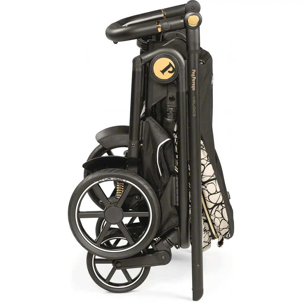 Коляска Peg-Perego Veloce Grafic Gold, 3 в 1, золота з чорним (PACK-VEL31SL50RO01) - фото 18