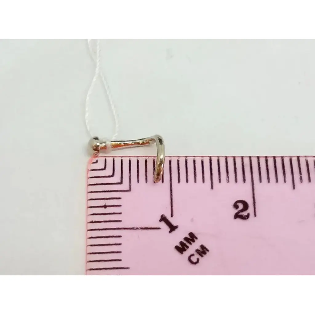 Серебряная серьга-пирсинг в нос Ирий. 6013 - фото 3