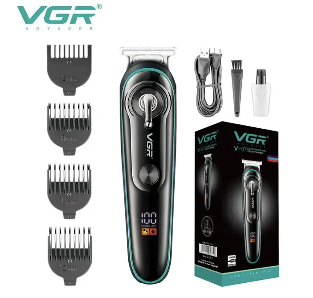 Професійний тример для бороди та вусів VGR V-075 ∙ Машинка VGR V-075 для стрижки волосся та бороди - фото 2