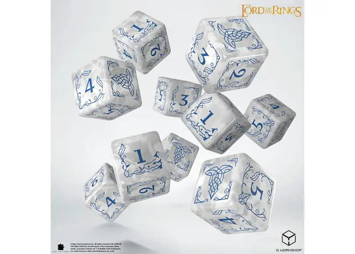 Набір кубиків The Lord of the Rings: Rivendell 10xD6 Dice Set - Stone (LOTR/190166/RIV/B1) - фото 2
