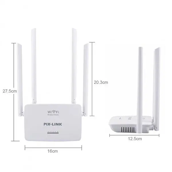 Wi-Fi роутер маршрутизатор 300 Мбіт/с Pix-link LV-WR08 білий - фото 6