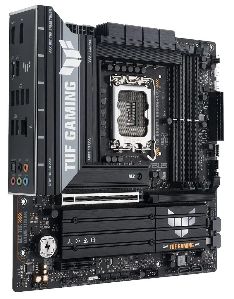 Материнська плата ASUS TUF GAMING B860M-PLUS (TUF GAMING B860M-PLUS) (Socket 1851, Intel B860, Micro-ATX) - фото 3