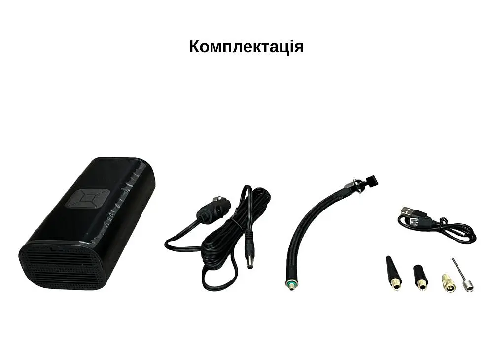 Портативный компрессор Yaoen 216-DC 150PSI 4500mAh (YPSB4515PB 4012) Черный - фото 12