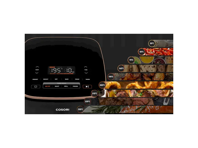 Мультипіч (аерофритюрниця) COSORI Chef Edition 6.0-Litre CAF-DC602-KEUR (KAAPAFCSNEU0176Y) - фото 11