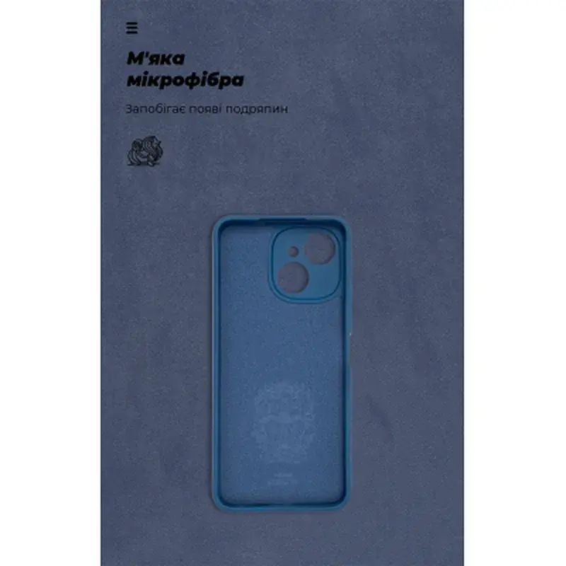 Чохол до мобільного телефона Armorstandart ICON Tecno Spark 40C 4G Camera cover Dark Blue (ARM87940) - фото 4