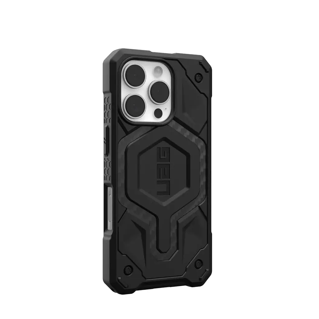 Чехол UAG для iPhone 16 Pro, Monarch Pro Magsafe, Carbon Fiber teh0019483 - фото 3