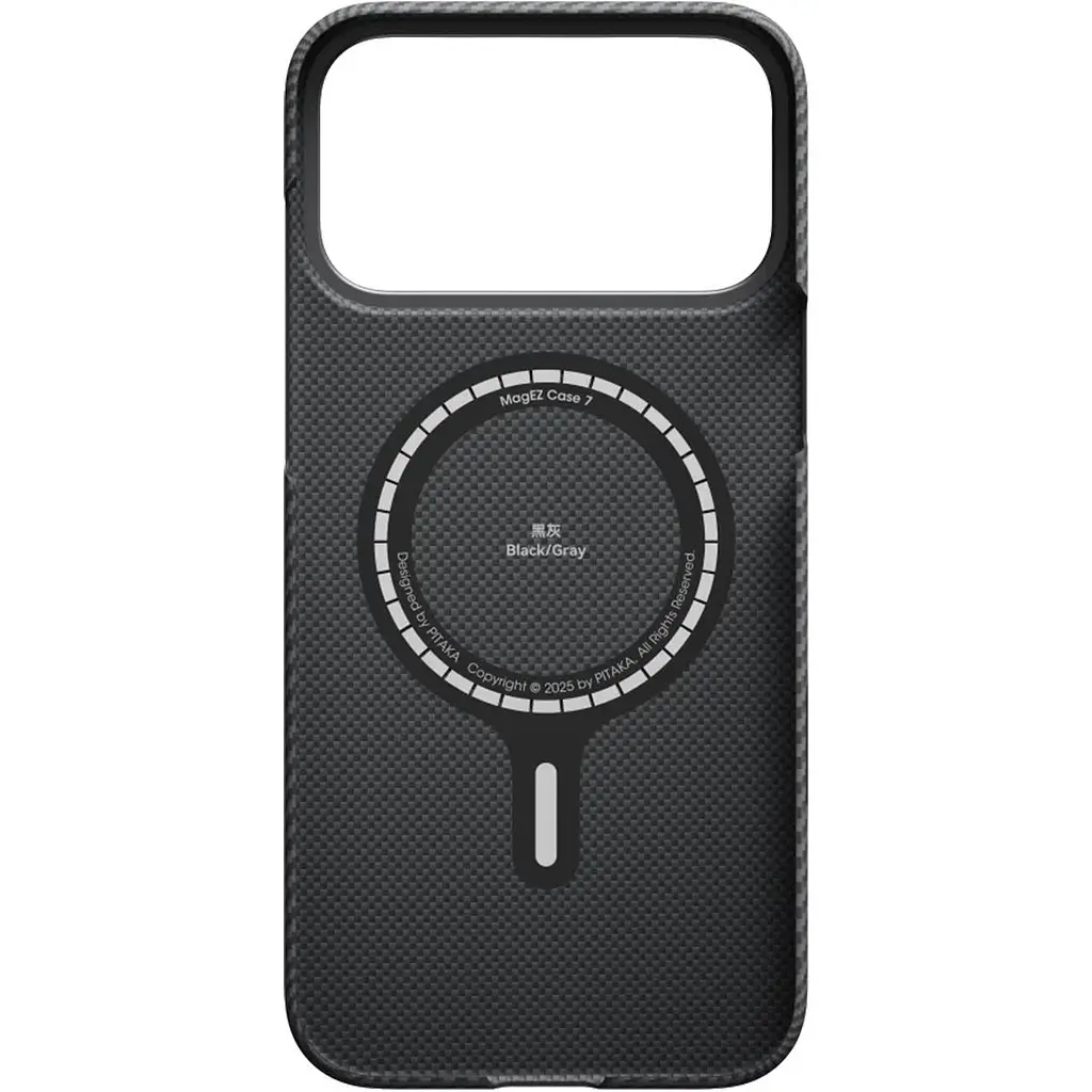 Чехол Pitaka Ultra-Slim Case Twill 600D для Apple iPhone 17 Pro Max Black/Grey (KI1701BPM) [146980] - фото 3