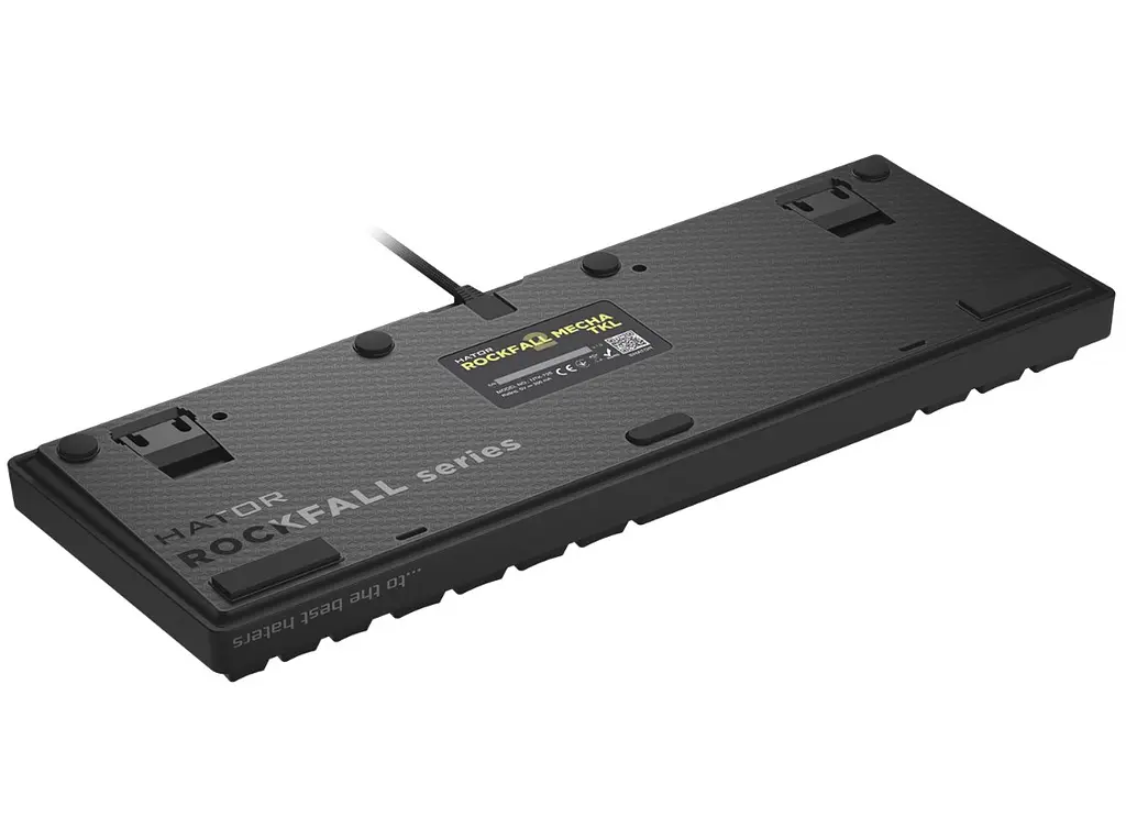Клавіатура ігрова механічна HATOR HTK520 Black Rockfall 2 Mecha TKL Orange - фото 5