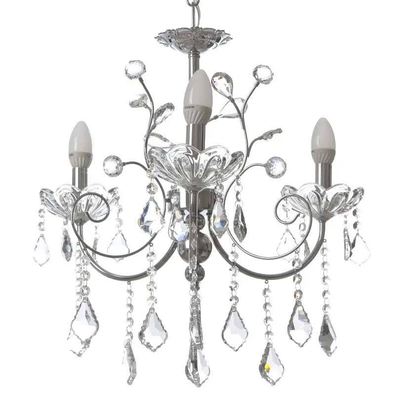 Люстра свеча Brille подвесная хрустальная E14 60W (BCL-657S/3) - фото 7